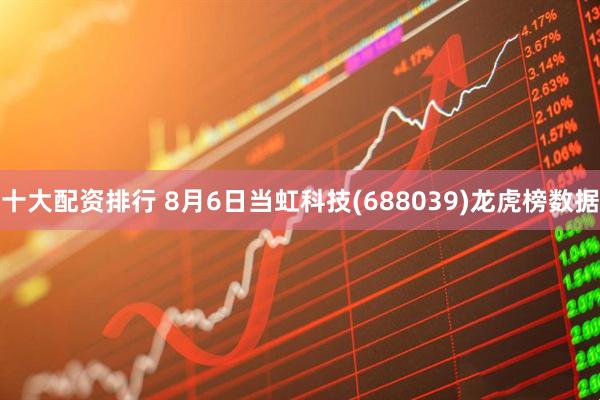 十大配资排行 8月6日当虹科技(688039)龙虎榜数据