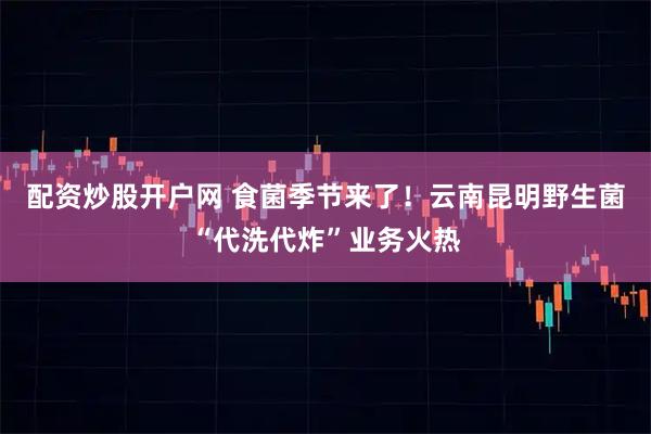 配资炒股开户网 食菌季节来了！云南昆明野生菌“代洗代炸”业务火热